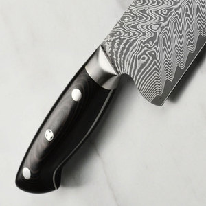 High Quality Damascus Steel Chef <b>Knife</b> with Wood Handle High-Polish Finish Durable & Dishwasher Safe-Wholesale - Product Image 6