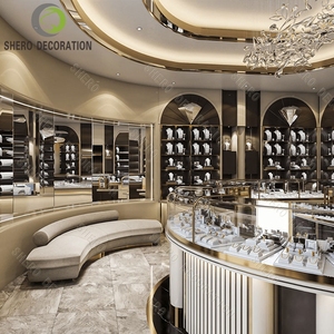 Vitrines de présentation de bijoux sur mesure, aménagement de magasins de bijouterie de luxe pour les centres commerciaux - Product Image 4