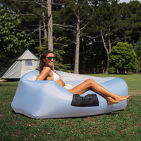 Nouveau transat gonflable Air Sofa Hamac Portable, conception anti-fuite d'air étanche à l'eau-Canapé idéal pour la plage au bord du lac