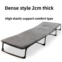 Matelas pliant pour lit, idéal pour la pause déjeuner au bureau, la sieste, fauteuil inclinable, chaise d'accompagnement hospitalier, chaise pliante en polyester-coton lavable