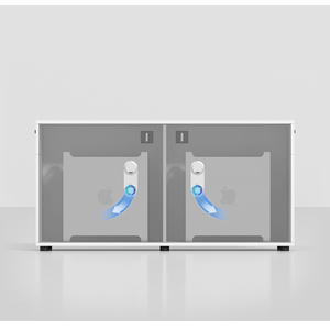 Cao Cấp Khung Nhôm Tủ Bàn Làm Việc Nội Thất 6 Chỗ Ngồi Nhân Viên Bàn Hiện Đại - Product Image 6