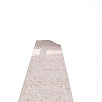 Pink Wool Thin Boho Washable Distressed Low-Pile Non-Slip Runner Rug 36x84 Inch for Hallways Kitchen Entryway & Bathroom