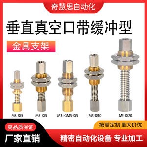 Amortiguadores de Resorte FSTE M3-IG5 M5-IG5 M5-IG10 M5-IG20 con Soporte de Acero Metálico Plateado - Product Image 5
