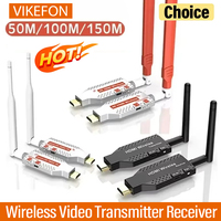 Merek Lain, Jangkauan 150M, Pemancar Penerima Video Nirkabel, Ekstender, Adaptor Cermin Layar TV Stick, Saklar DVD PC