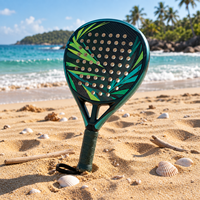 Raquette de tennis Padel Deluxe Series, design en forme de larme, aérodynamique, fibre de carbone intégrale 12K/18K, raquette de beach tennis 360g