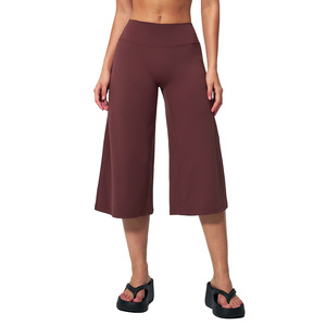 <span class=keywords><strong>Pantalon</strong></span> de yoga évasé pour <span class=keywords><strong>femme</strong></span>, taille élastique, contrôle du ventre, coupe ajustée, respirant, décontracté, pour l'entraînement, printemps - Product Image 6