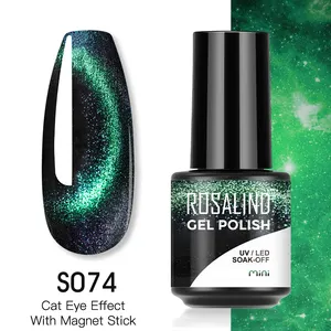 Rosalind Nagel produkte Großhandel Glitzer Farben Nail Art Gel Lack Maniküre benutzer definierte Logo OEM glänzende UV/LED Lampe Gel Nagellack