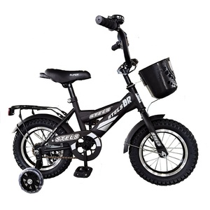 Vélo en acier pour enfants 16 pouces, modèle le plus populaire de bonne qualité, noir bleu, avec panier à l'avant, russie - Product Image 2