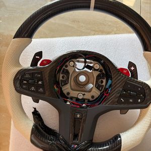 Volante Deportivo LED de Alcántara con Fibra de Carbono para <span class=keywords><strong>BMW</strong></span> F80 F30 G20 LCI F10 E90 E60 F32 F36, Accesorios para el Interior del Automóvil - Product Image 1