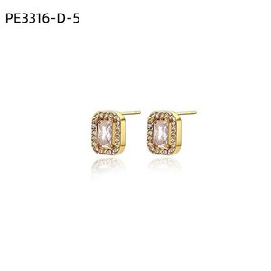 Fashion Earrings with Zirconia <b>Stud</b> PE3316 for Women High Quality Jewelry - Product Image 2