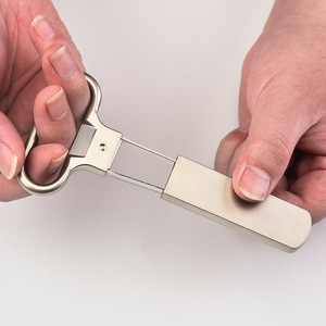 Décapsuleur manuel à deux griffes <span class=keywords><strong>pour</strong></span> bouteilles de vin, portable, en alliage de zinc et acier inoxydable - Product Image 6