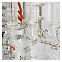 Réacteur en verre de 10 L pour distillation fractionnée avec conception anti-corrosion pour le raffinage chimique