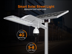 Luz de calle solar Led para exteriores Hishine <span class=keywords><strong>Corb</strong></span> 90W con sistema de iluminación de seguridad y seguridad de cámara Cctv - Product Image 4