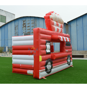 Tente de fête gonflable extérieure sur le thème des camions de nourriture, <span class=keywords><strong>en</strong></span> PVC, facile à installer, usage commercial, logo personnalisé, camping mobile - Product Image 4