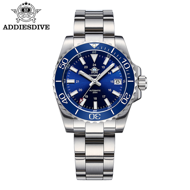Diver Vintage Automatic Watch 20BAR Water Resistant Custom Logo ADDIESDIVE AD2504