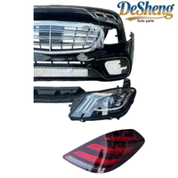 Soporte Técnico para Mercedes-Benz S350, S400, S450, Kit de Conversión Exterior a S63 AMG, Parachoques, Faros LED, Alerón Trasero