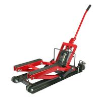 Table élévatrice hydraulique mobile, pratique, réglable, en métal, outils d'entretien, cric de levage pour moto, noir