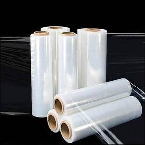 Kunststoff rollen Paletten wickel Hands ch rumpf folie Handbuch Biologisch abbaubare <span class=keywords><strong>XXXL</strong></span> Food Stretch folie 17 Mikron