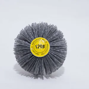 Brosse à disque industrielle en Nylon abrasif pour l'ébavurage