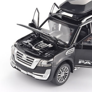 1:32 voitures miniatures moulées sous pression <span class=keywords><strong>jouet</strong></span> Nissan Patrol avec son et lumière décorer les portes d'ornement ouvrir les jouets <span class=keywords><strong>de</strong></span> voiture modèle en métal - Product Image 2