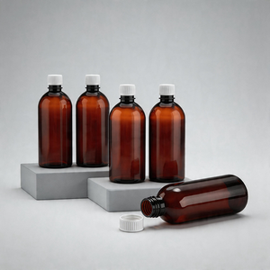 Precio al por Mayor, Botellas de Plástico PET de 500 ml de Gran Capacidad, Ligeras y Duraderas, con Impresión Personalizada, para Jarabe Oral, Suministro para Farmacias - Product Image 3