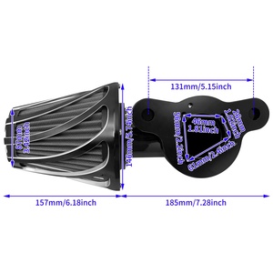 Filtre à air pour <span class=keywords><strong>moto</strong></span> Harley Sportster XL 883 1200 Dyna Touring Electra Glide Road King Softail Fat Boy - Product Image 6