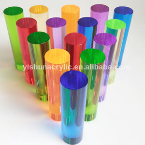 Yishun, venta al por mayor, 1 "OD, Color sólido translúcido, varilla de plástico Pmma, clavijas acrílicas de colores para <span class=keywords><strong>Lite</strong></span> <span class=keywords><strong>Brite</strong></span> - Product Image 4