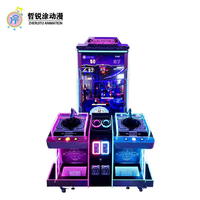 Grande console de jeu de tir simulateur adulte jeu vidéo city deluxe double gun Gatling gun shooting gun game machine