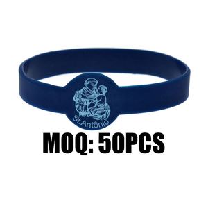 Mardi Gras oro Silicone braccialetti per bambini accessori separatore senza scuse Silicone alla rinfusa cuore Charm regalo inciso - Product Image 2