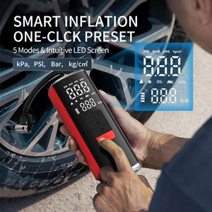 เครื่องสูบลมยางแบบพกพาสำหรับยางรถยนต์พร้อมเกจวัดแรงดันแบบดิจิตอล เครื่องสูบลมยางแบบพกพาสำหรับรถยนต์ มอเตอร์ไซค์ จักรยาน ลูกบอล ฯลฯ - Product Image 5