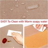 Paquete de 3 láminas de papel de transferencia térmica de 12 x 16 pulgadas para ropa, antiadherente, resistente al calor, tapete de fibra de vidrio PTFE para manualidades
