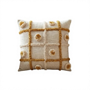 Luxury Tufted Cotton Cushion Cover Living Room Home Decor With Custom Design Boho Pillow Eco-Friendly Custom OEM Wholesale - Product Image 1