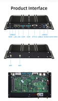 Komputer mikro In-tel Core I7 1165G7 2 port jaringan DDR4 memori WiFi BT 5G 2 RJ45 LAN RS232 COM Pc Mini industri tanpa kipas