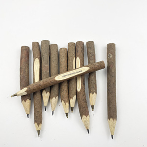 Novelty Environmental Recycled Handmade Wooden Branch <b>Pencil</b> Pen Natural Twig Ballpoint Pen - Product Image 1