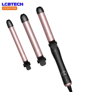 Rizador de pelo automático LCD 3 en 1, para uso doméstico, personalizado, PTC, rápido, iónico - Product Image 1