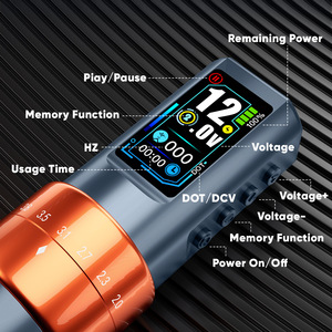 ปากกาสักไร้สายปรับระดับได้ 1600mAh แบตเตอรี่ลิเธียม มอเตอร์แบบถ้วยกลวง สำหรับใช้กับ PMU และการลงสีแบบฟอกกิ้ง - Product Image 4