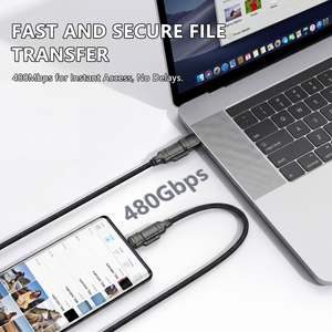 Nouveau câble 2026 41 100W, compatibilité universelle, gaine tressée en nylon 48 brins, câble de données réutilisable USB-C vers Lightning - Product Image 4