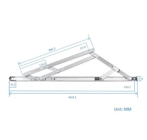 Nhà Máy Giá 304 Không Gỉ Vẫn 24 Inch 6 Thanh Ma Sát Ở Lại Cho Up-Hung Cửa Sổ Ma Sát Bản Lề Heavy Duty