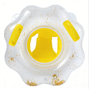 Flotador Inflable de PVC con Purpurina <span class=keywords><strong>en</strong></span> Forma de <span class=keywords><strong>Huevo</strong></span> y Flor para Niños, Asiento Flotante para Bebés y Niños Pequeños, Anillo Flotante para <span class=keywords><strong>Agua</strong></span> - Product Image 5
