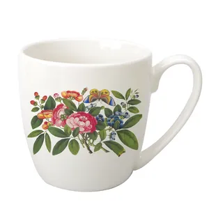 Custom Printed Mug Cup With Logo 11oz Printing Blank White Porcelain Promotional Gift Coffee Ceramic Mugs