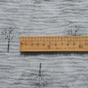 Colorido 100% algodón doble gasa tela estampada suave doble capa tela para ropa - Product Image 5