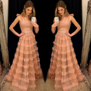 Vestido de noche romántico para mujer, vestido de fiesta con lazos, vestido de fiesta de malla de encaje, vestidos de fiesta para niña - Product Image 3