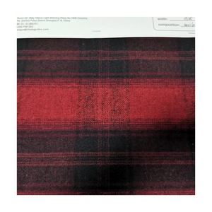 Tissu de laine à carreaux simple face de style printemps à la mode pour les vestes des femmes et des garçons sergé tissé doux avec du fil de laine - Product Image 3
