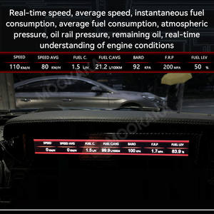 MOOKAKA Digitales Kombiinstrument für Ford Mustang 2015-2023 – LCD-Instrumententafel Cockpit Tacho Co-<span class=keywords><strong>Pilot</strong></span>-Instrumentation - Product Image 6