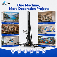 Impresoras de Inyección de Tinta Automáticas Faith, Robot de Impresión de Paredes 3D Portátil, Impresora de Paredes con Cabezal Epson para Empresas de Publicidad