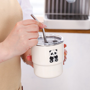 304 Stainless Steel Tumbler Double Wall Vacuum With Straw Straight Cup Travel Portable Insulated Coffee Mug - Product Image 4