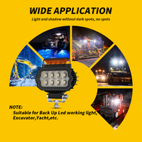 DXZ 55C-FS-T3 Luz de Advertencia LED de Alta Luminosidad 18W 6500 Lúmenes Multimodo Estroboscópica y de Inundación 9-36V 5.5 Pulgadas para Montacargas y Vehículos Todoterreno