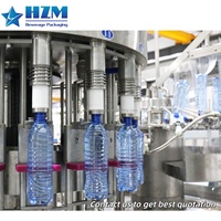 Ligne de production clé en main d'eau minérale et de jus en bouteilles PET de petite taille, entièrement automatique, haute vitesse (2000-24000 BPH)