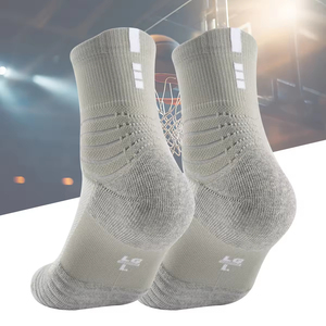 OEM Customized Unisex Thick Towel Bottom Breathable Moisture Wicking Knitted Cycling Sports <b>Socks</b> High Quality - Product Image 4