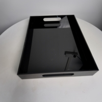Acryl trays groothandel commerciële kwaliteit gepolijste tafelblad witte make-up sieraden horloge luxe op maat privélabel decoratie